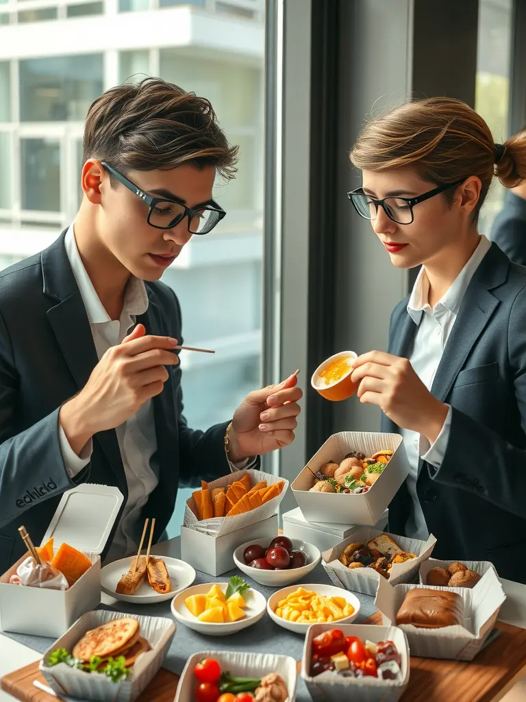 Die Mittagsruhe: Wer genießt die besten Geschmackserlebnisse? Fünf Varianten von Mittagessen für Büroangestellte im Deta